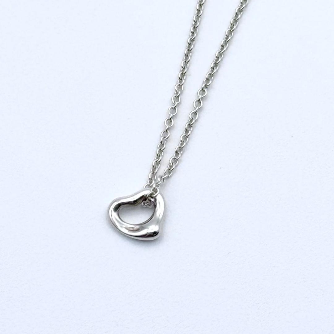 オンライン限定　Tiffany オープンハート　ミニ　7mm シルバーネックレス