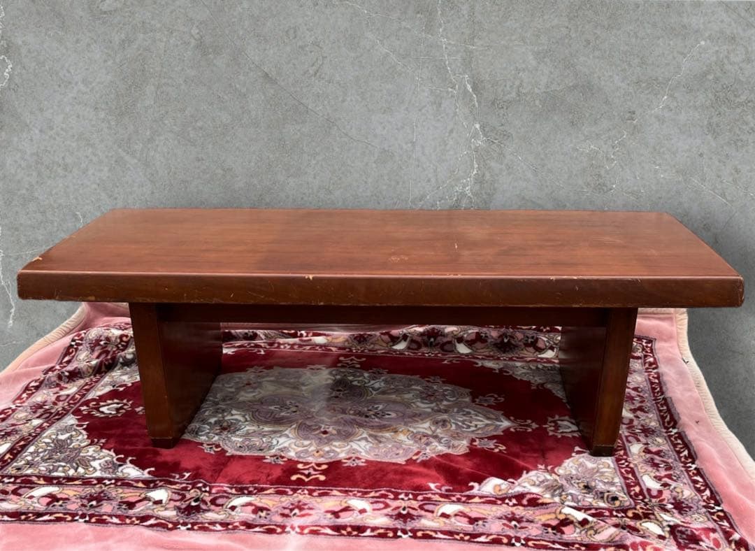 【アンティーク】maruni/マルニ木工 木製 一枚板 無垢材 センターテーブル