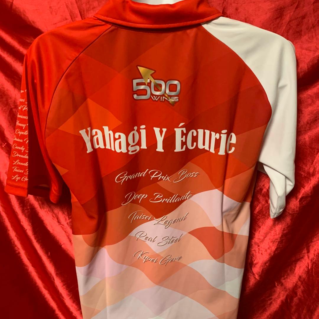 美品　矢作厩舎　500勝記念　ポロシャツ