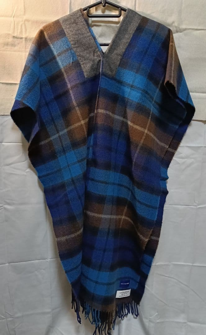 『コムデギャルソンシャツ』×『ロキャロン』コラボ 大判ウールストールポンチョ