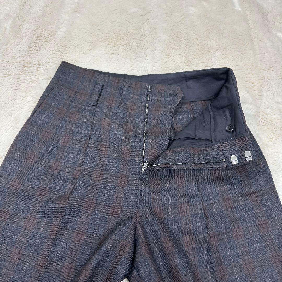 ✨美品✨マーガレットハウエル Lovat社ウールトラウザー チェック Ⅱ M
