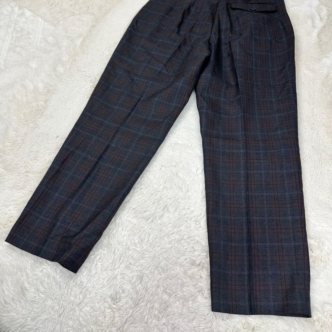 ✨美品✨マーガレットハウエル Lovat社ウールトラウザー チェック Ⅱ M