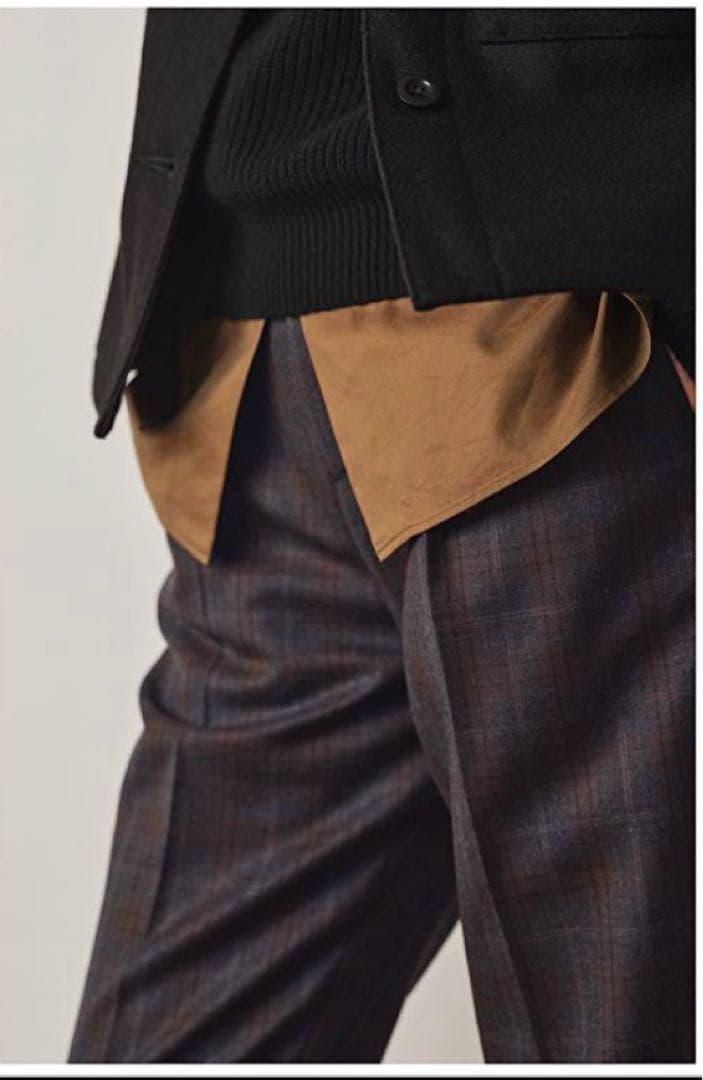 ✨美品✨マーガレットハウエル Lovat社ウールトラウザー チェック Ⅱ M