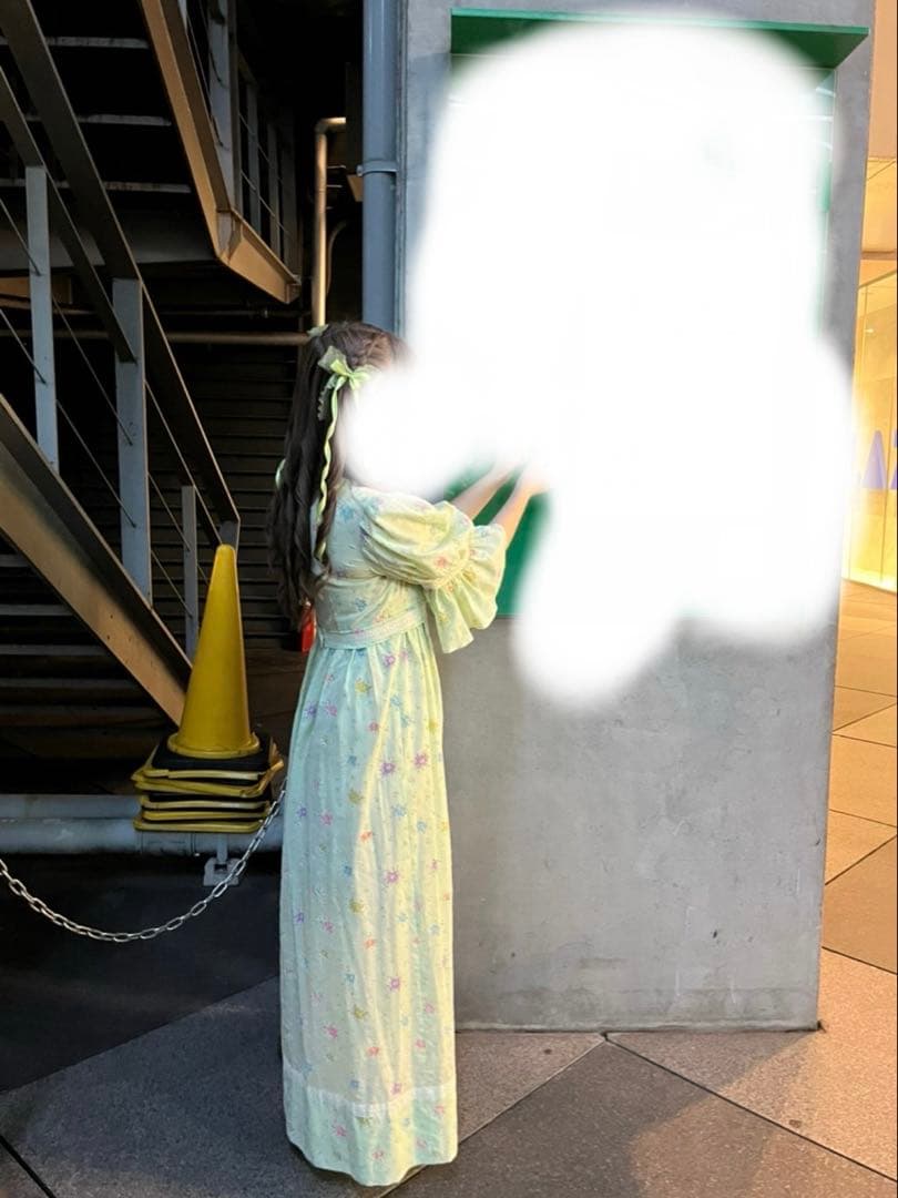 grimoire グリモワール 花柄パフスリーブワンピースドレス