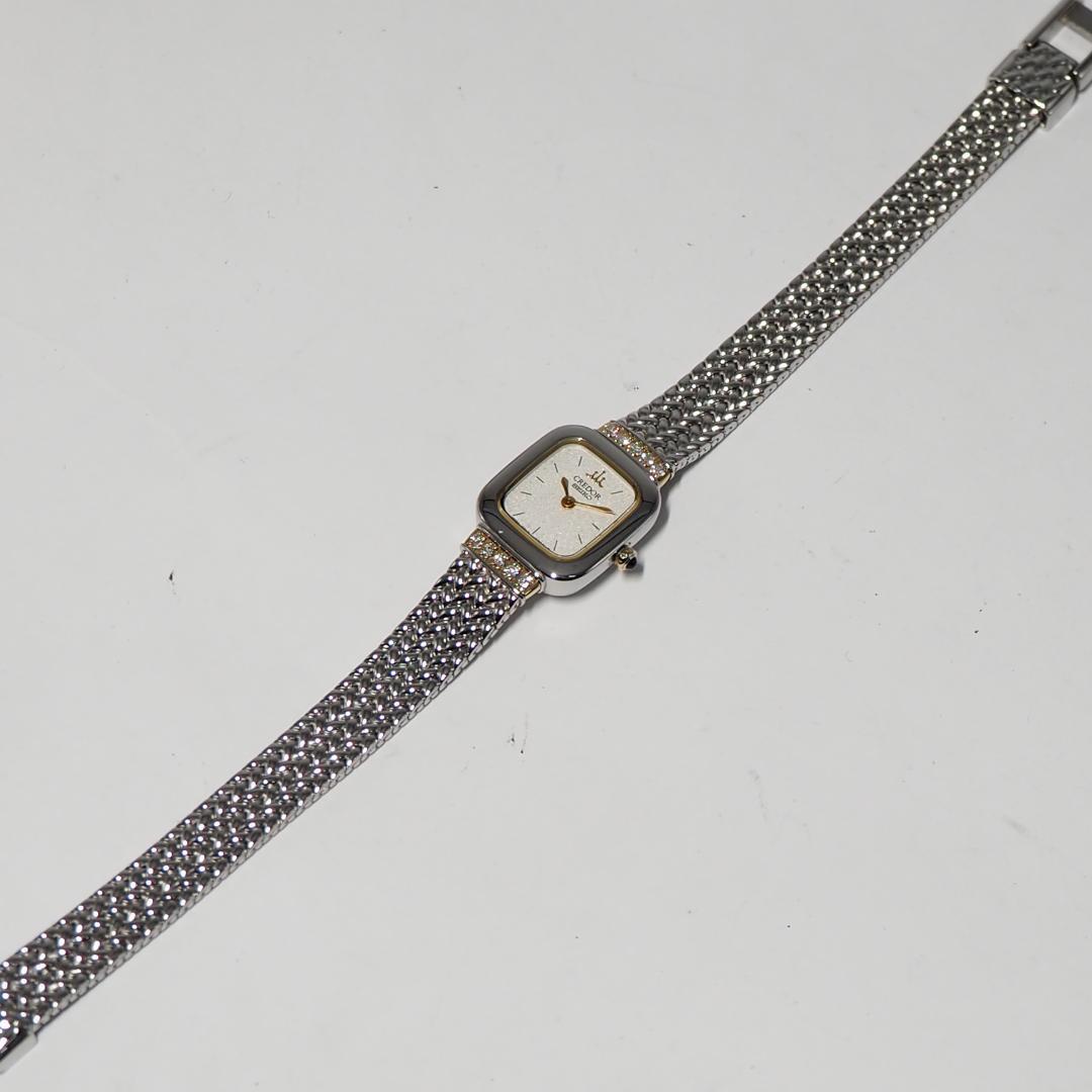 新同品 クレドール セイコー SEIKO スクエア ダイヤK18 腕時計 732