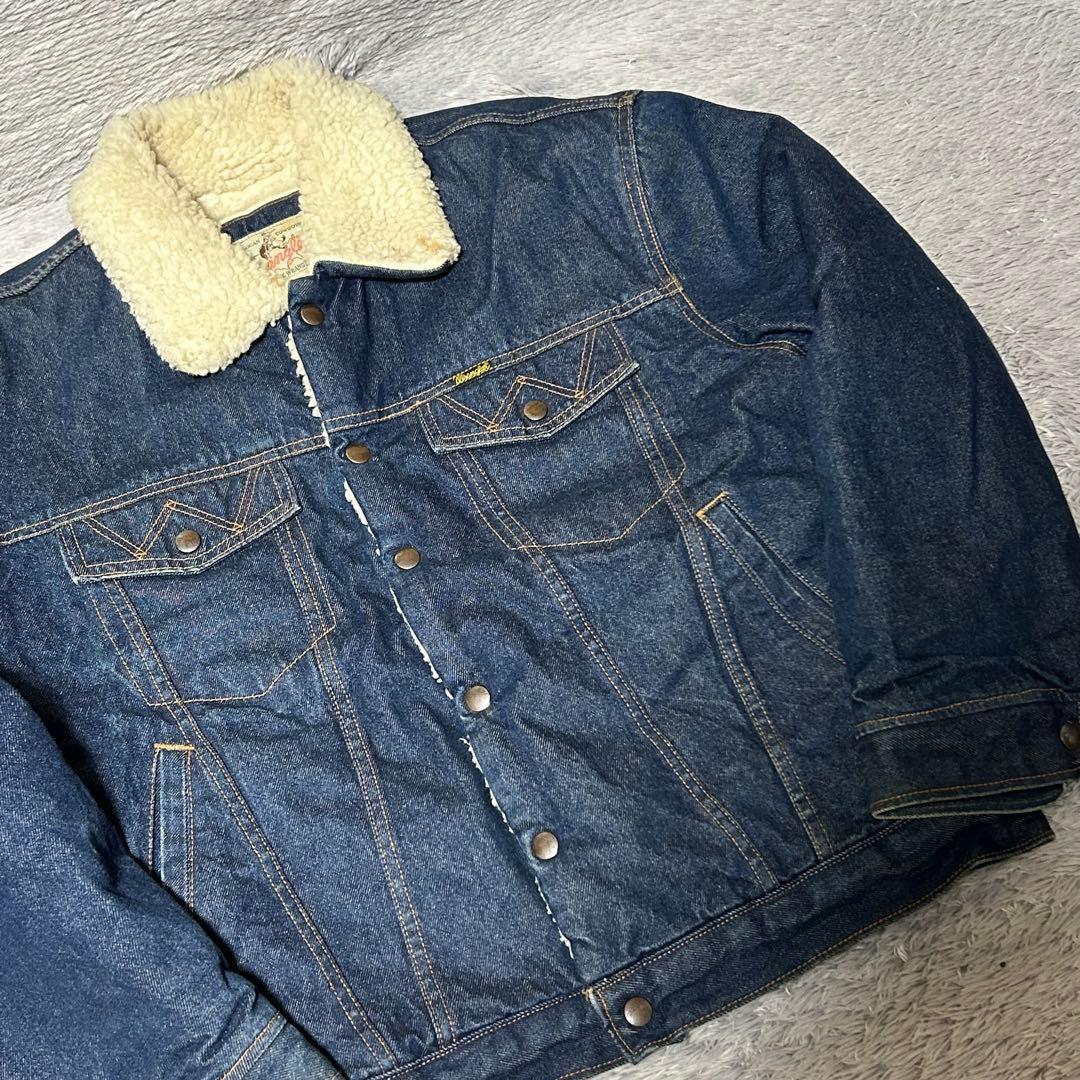 Wrangler ラングラー　デニムボアジャケット　ボアジャン　Mサイズ　日本製