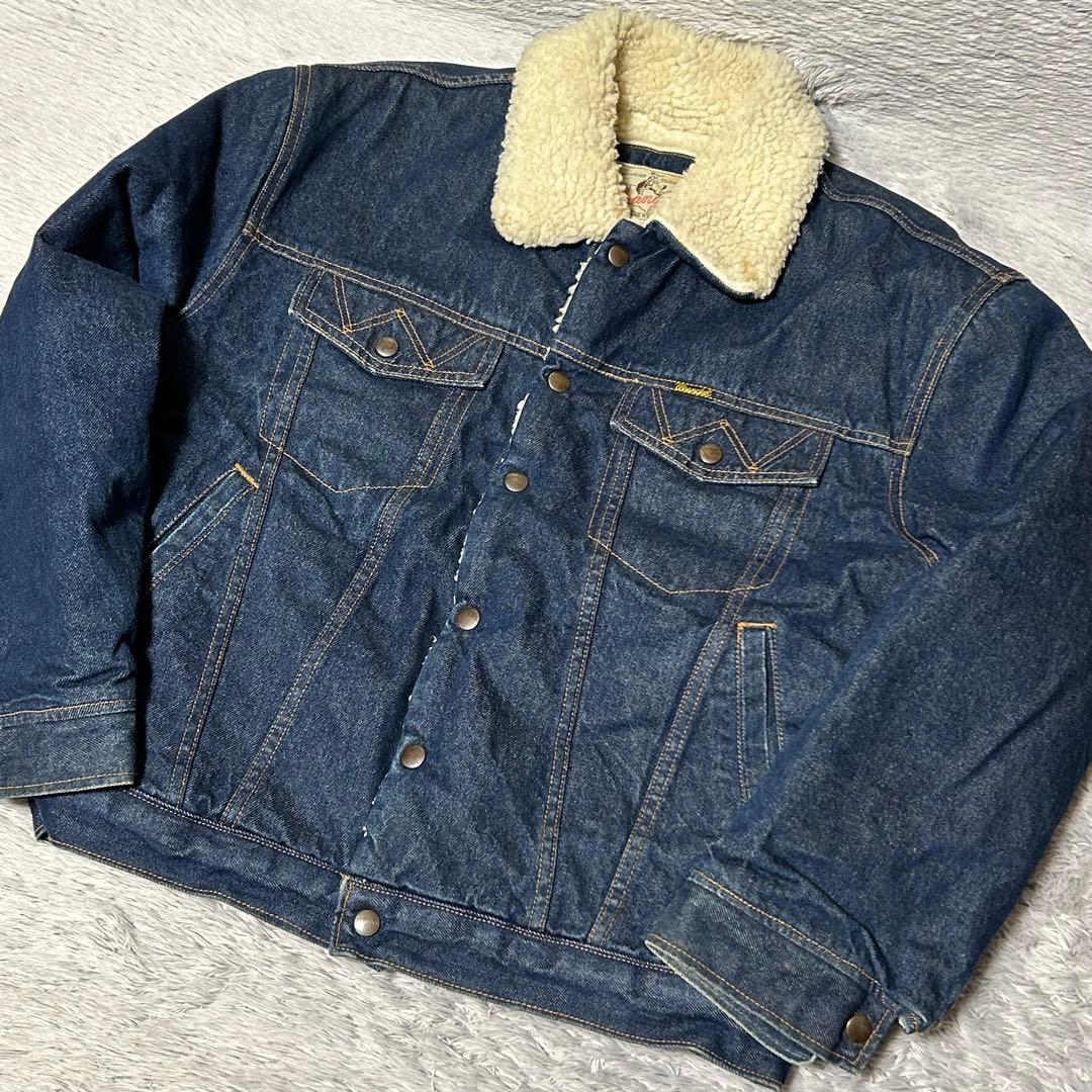 Wrangler ラングラー　デニムボアジャケット　ボアジャン　Mサイズ　日本製