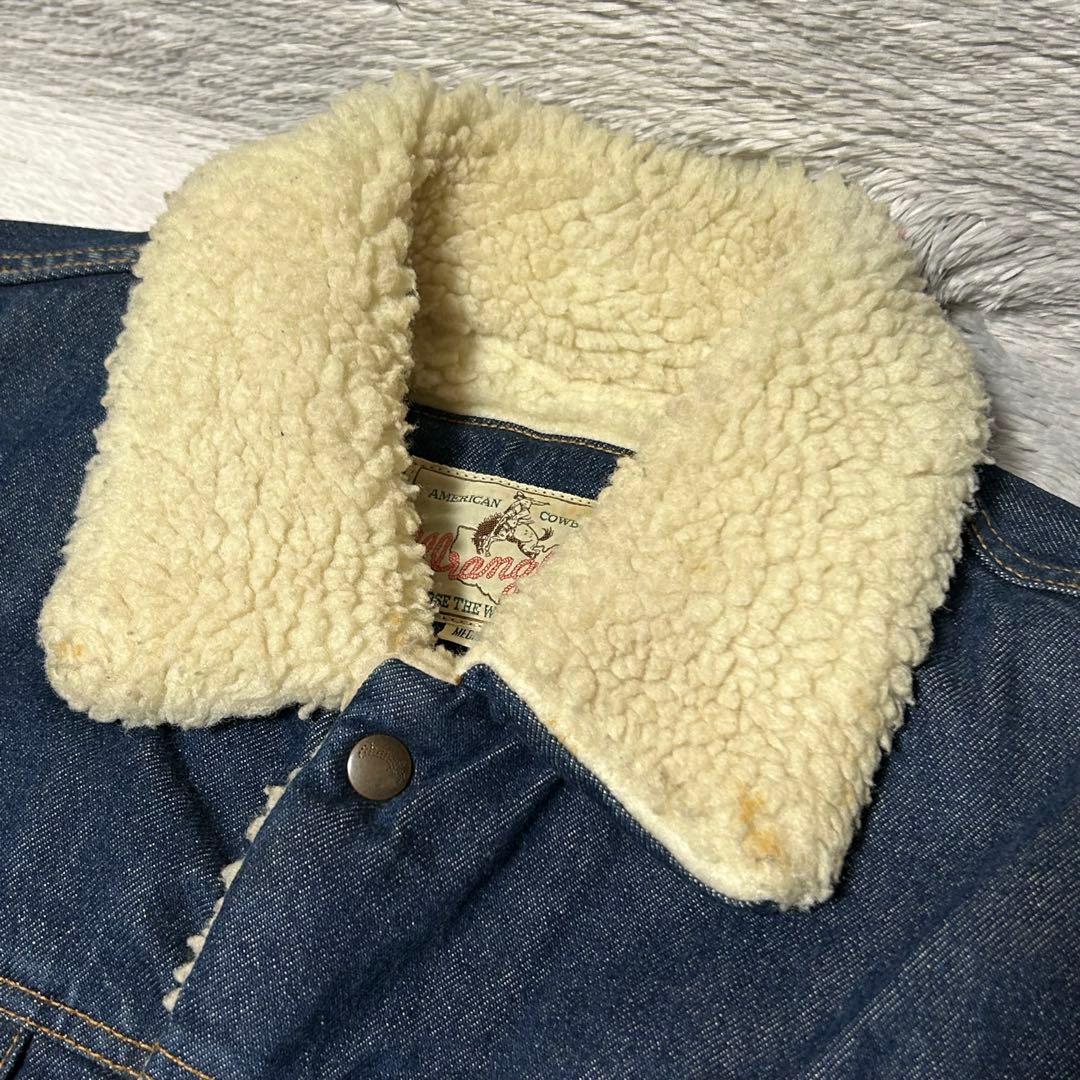 Wrangler ラングラー　デニムボアジャケット　ボアジャン　Mサイズ　日本製