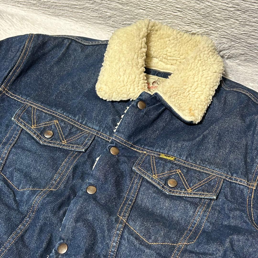 Wrangler ラングラー　デニムボアジャケット　ボアジャン　Mサイズ　日本製