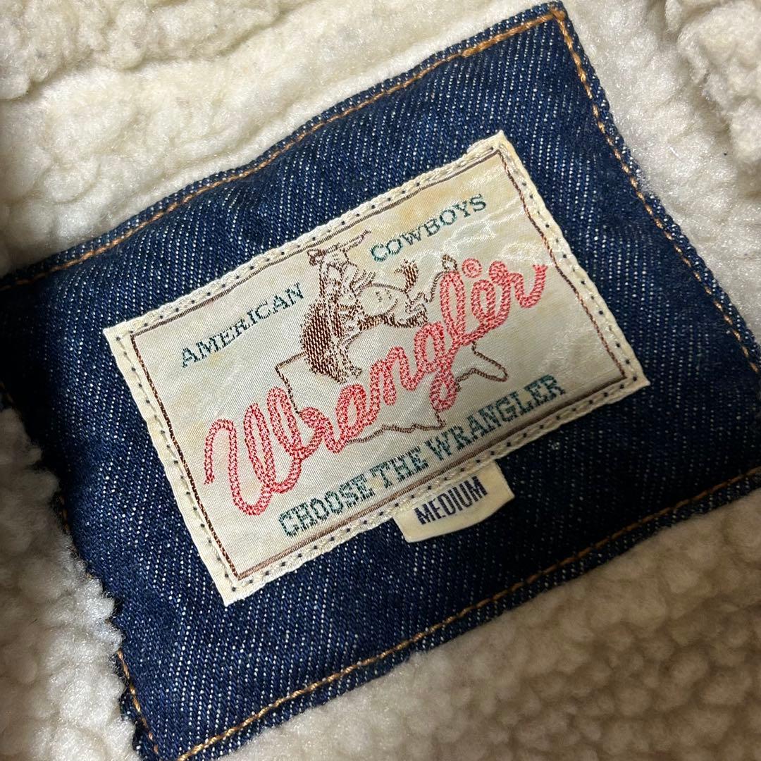 Wrangler ラングラー　デニムボアジャケット　ボアジャン　Mサイズ　日本製