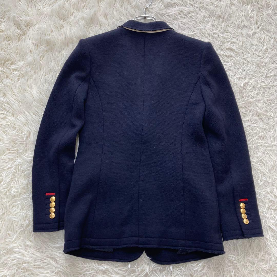 SOV. ✨紺ブレ　テーラードジャケット　　 ワッペン　金ボタン ビジュー