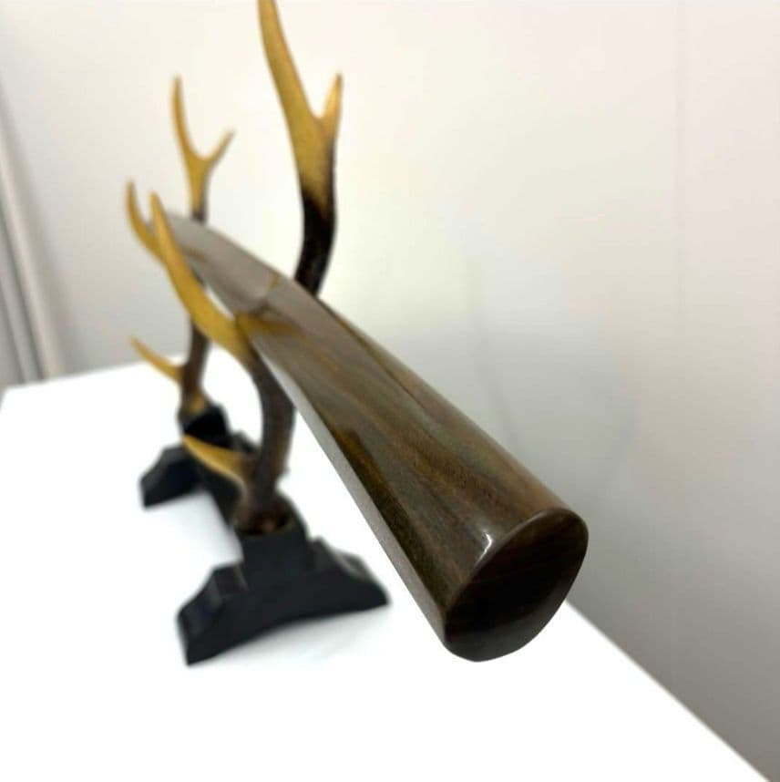 カワセミ！世界最強の木！リグナムバイタの木刀！鏡面仕上げ！