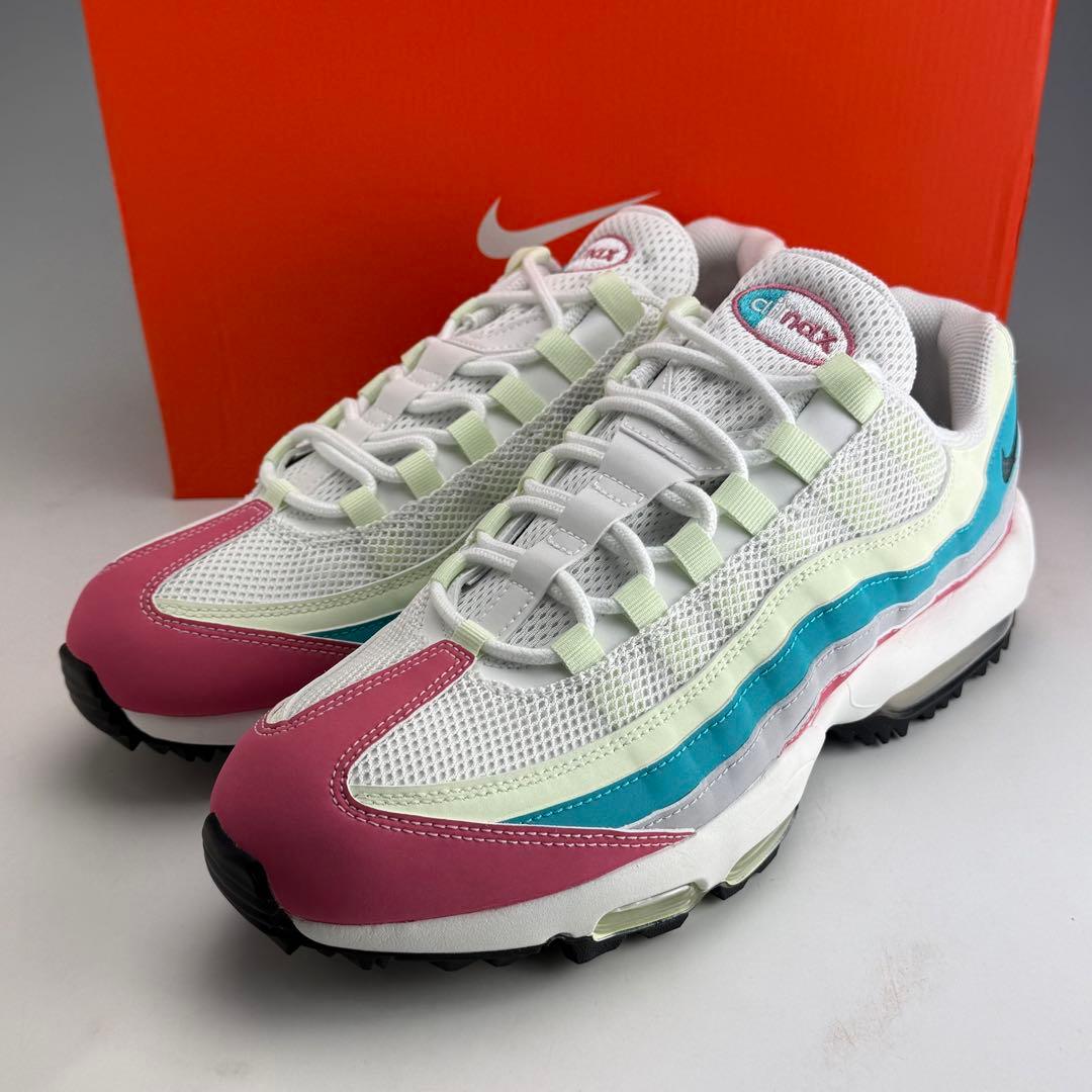 27.5cm ナイキ エアマックス95 ゴルフ \"ピオニー/ボルトティント”