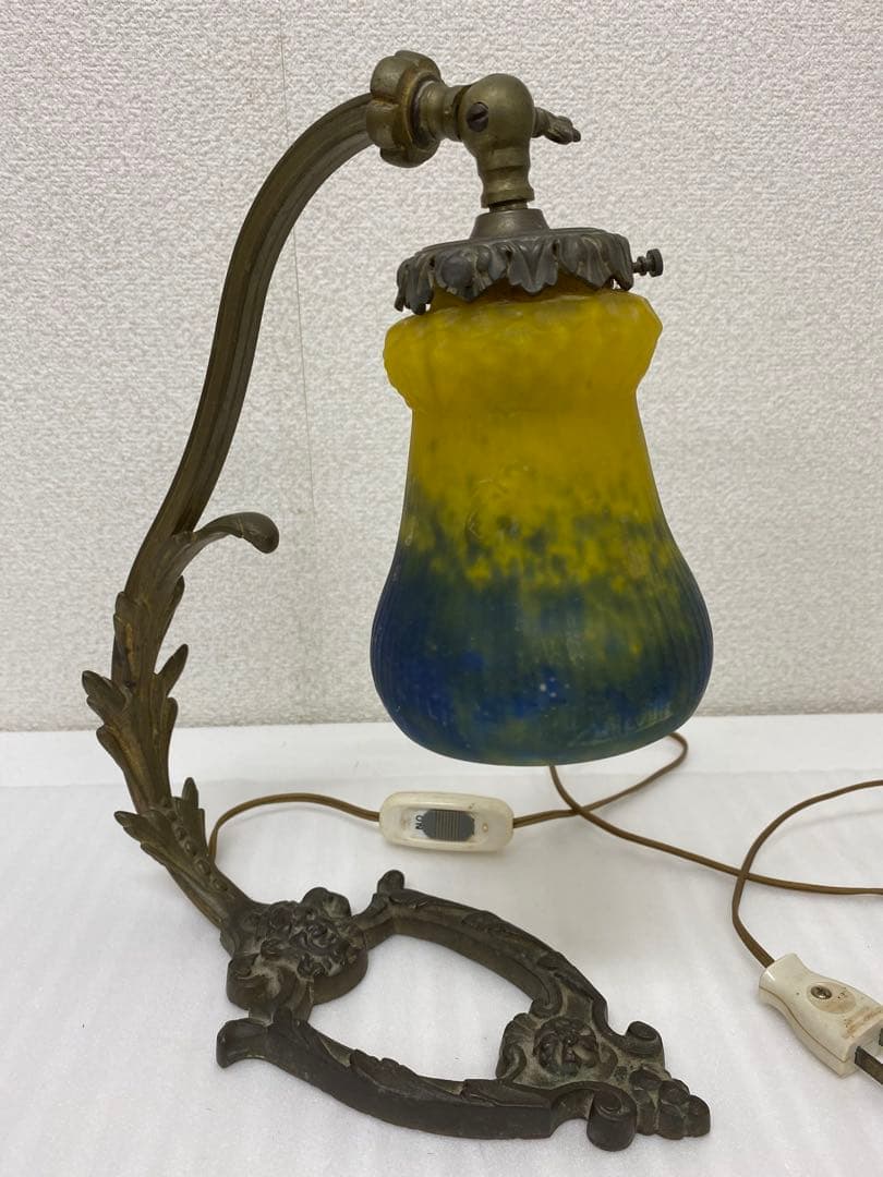 3-1537 フランス製　ミュラー兄弟　アンティーク照明