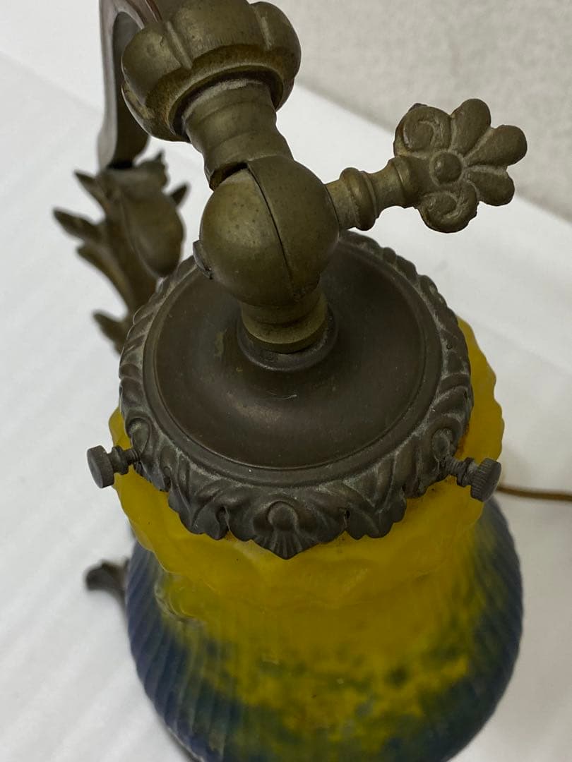 3-1537 フランス製　ミュラー兄弟　アンティーク照明