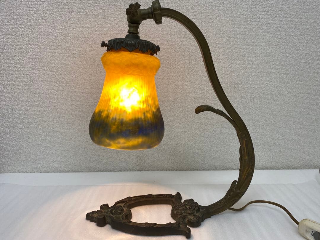 3-1537 フランス製　ミュラー兄弟　アンティーク照明