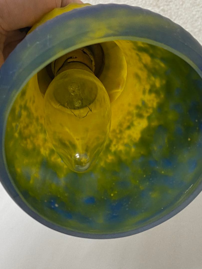 3-1537 フランス製　ミュラー兄弟　アンティーク照明