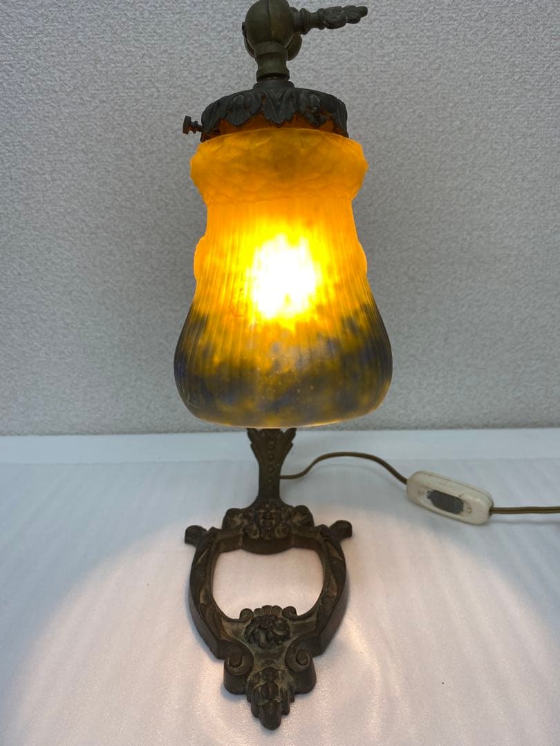 3-1537 フランス製　ミュラー兄弟　アンティーク照明