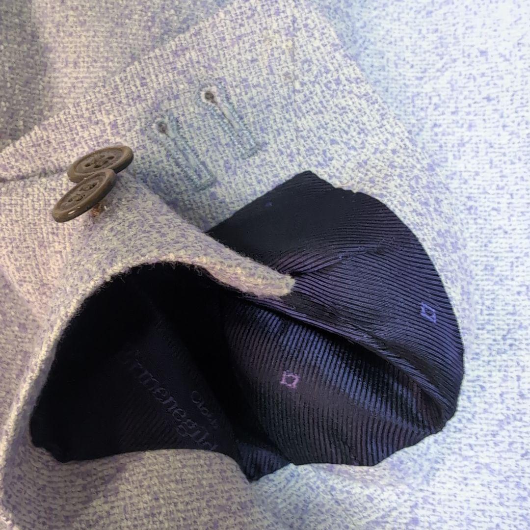 Ermenegildo Zegna 赤タグ テーラードジャケットメランジパープル