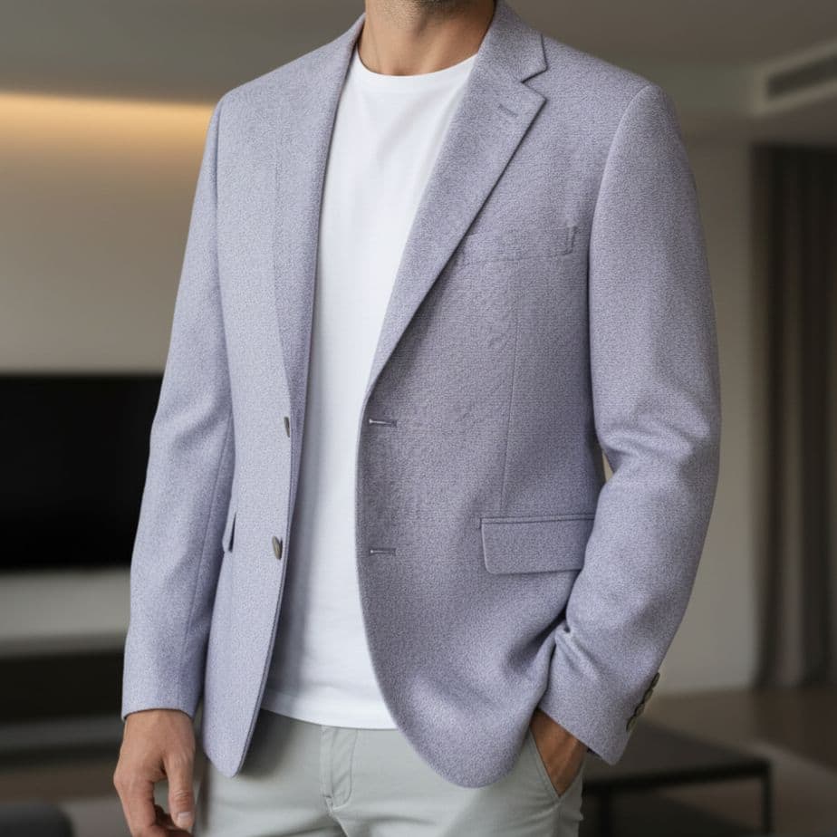 Ermenegildo Zegna 赤タグ テーラードジャケットメランジパープル