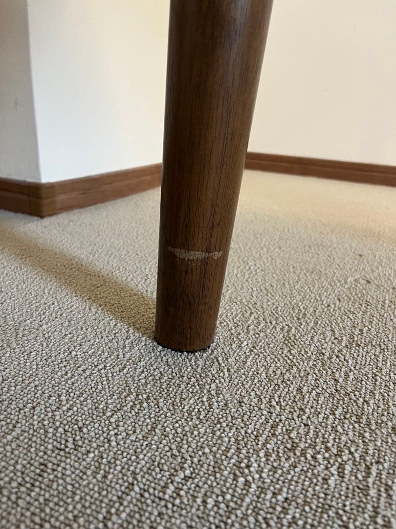 【ニトリ】ダイニングテーブル　ミドルブラウン　ウォールナット　150 たのめる便