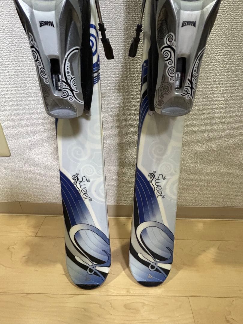 K2 sweet Luv149 cm スキー板 マーカービンディングストック付