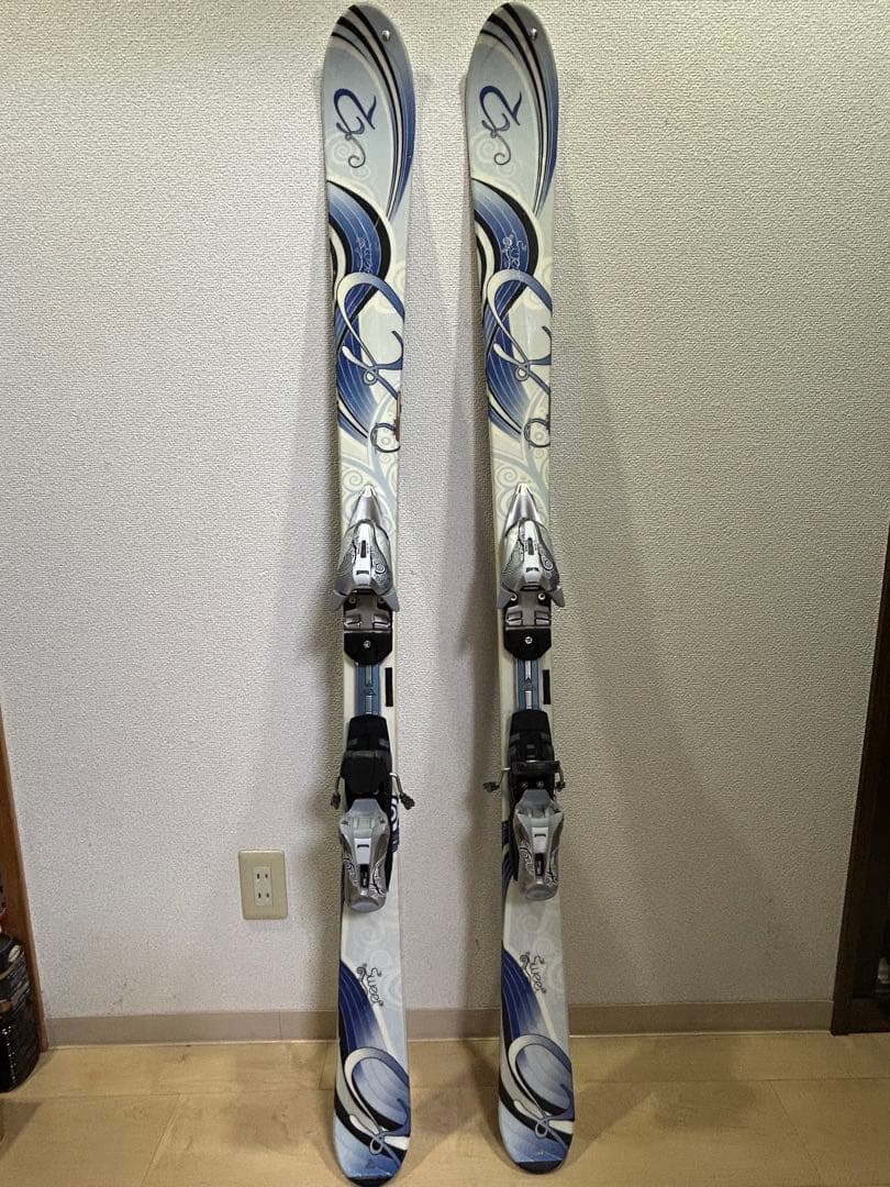 K2 sweet Luv149 cm スキー板 マーカービンディングストック付