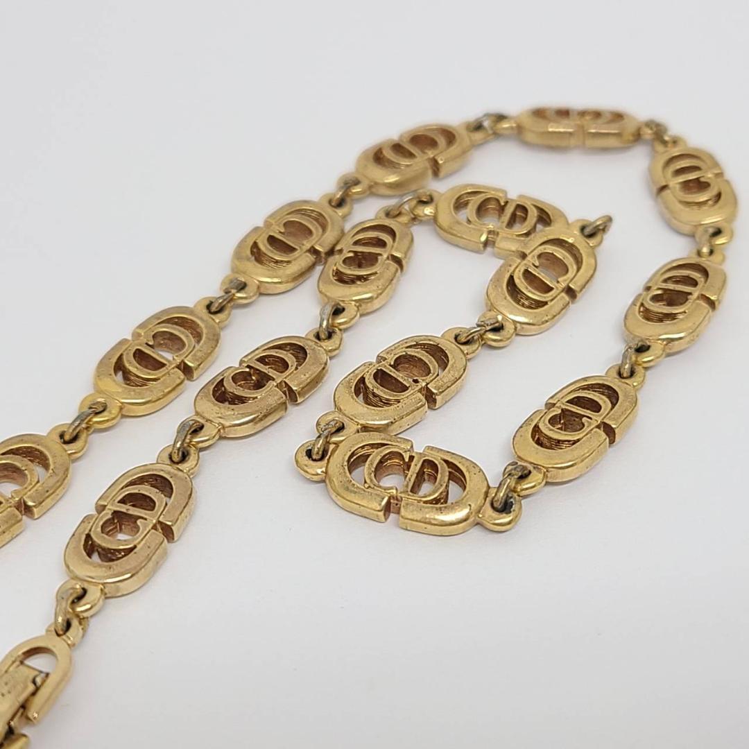 ディオール Dior ネックレス CDロゴ 金属素材 ゴールド