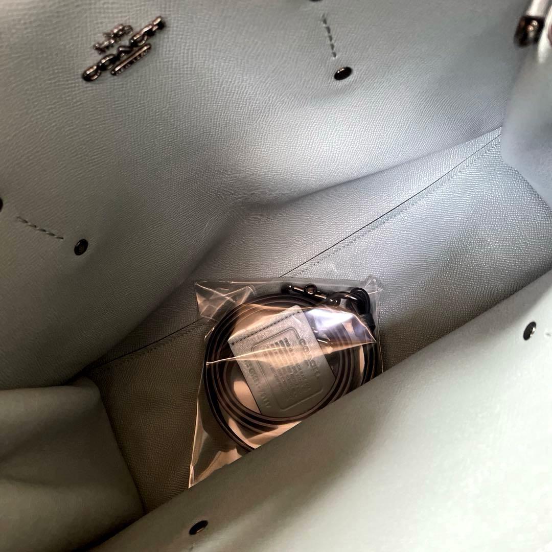 COACH‼️未使用状態(^^)ブルーグレー2WAYトートバッグ‼️