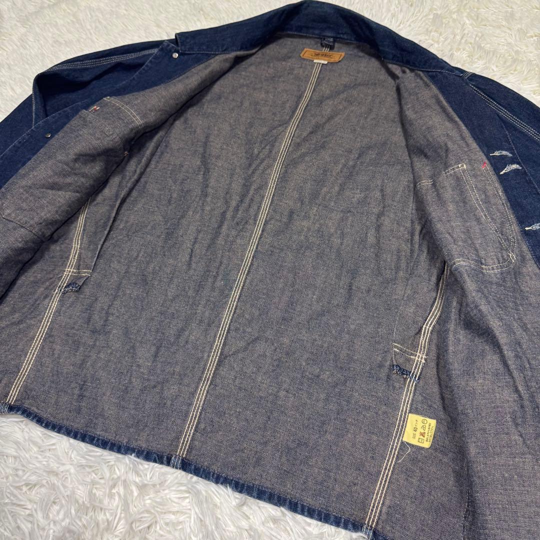 ☆Levi’s WORKERS デニムカバーオール 濃紺 香港製 90s 40☆