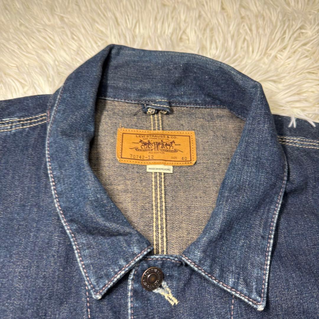 ☆Levi’s WORKERS デニムカバーオール 濃紺 香港製 90s 40☆