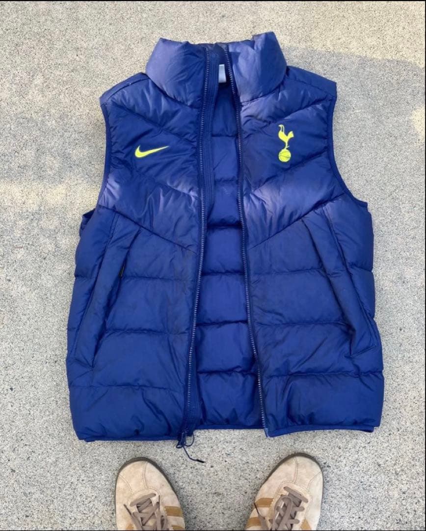 【入手困難】ナイキxトッテナム/ダウンベスト/古着/ビンテージ S英国