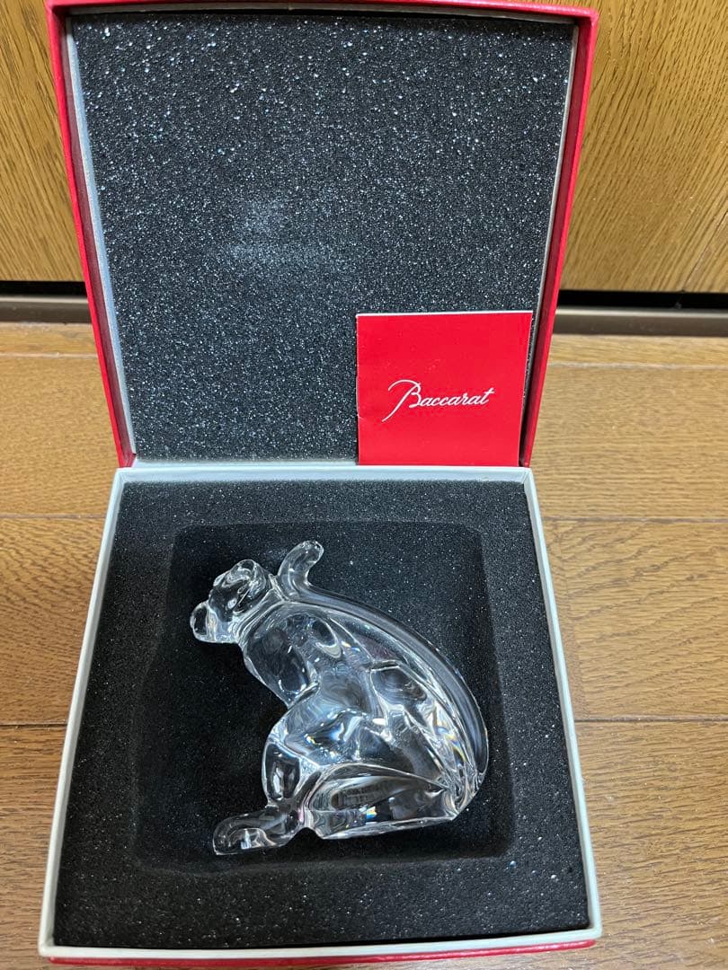 Baccarat クリスタルオサル置物