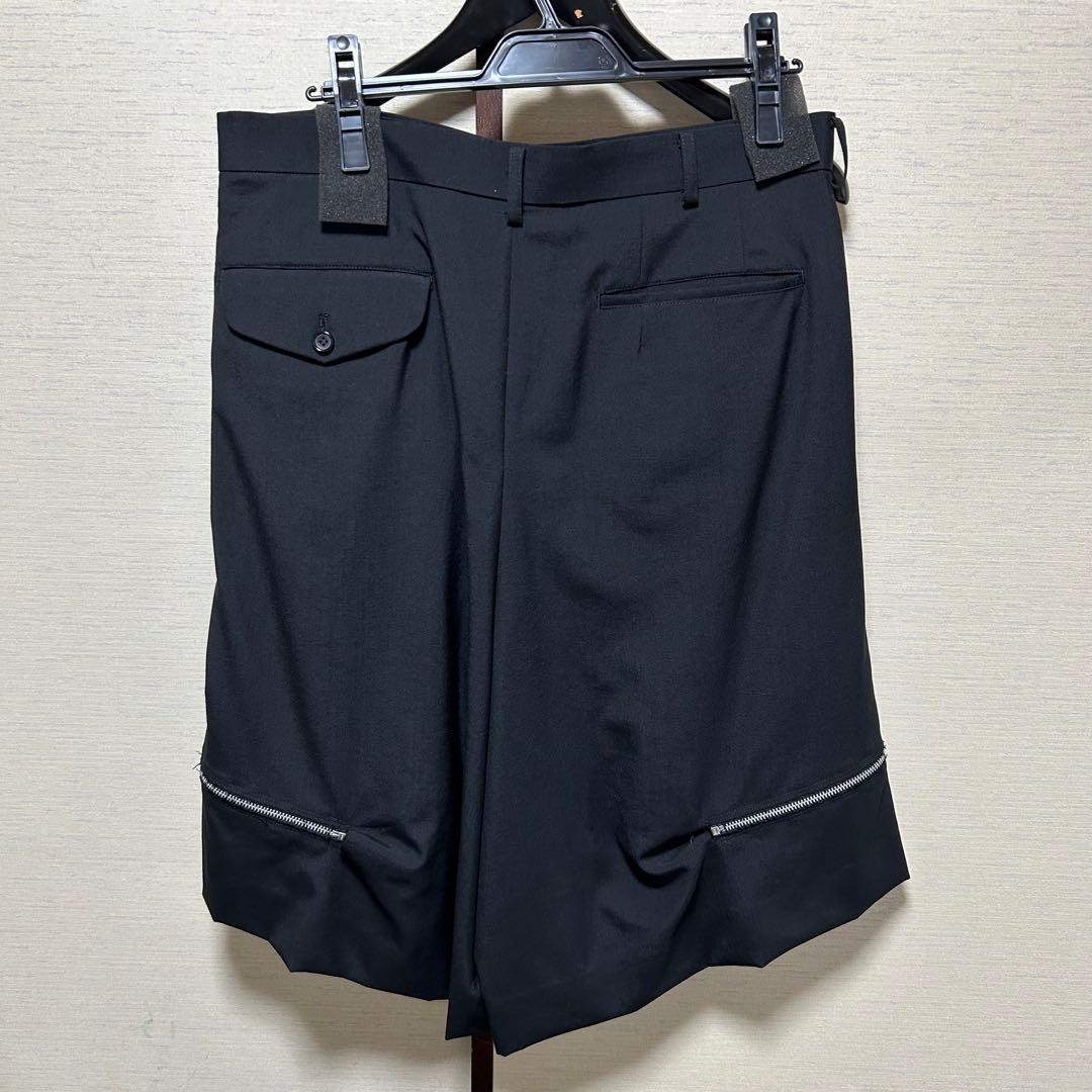 BLACKCOMMEdesGARCONSサイドジップ付ハーフパンツXL美中古