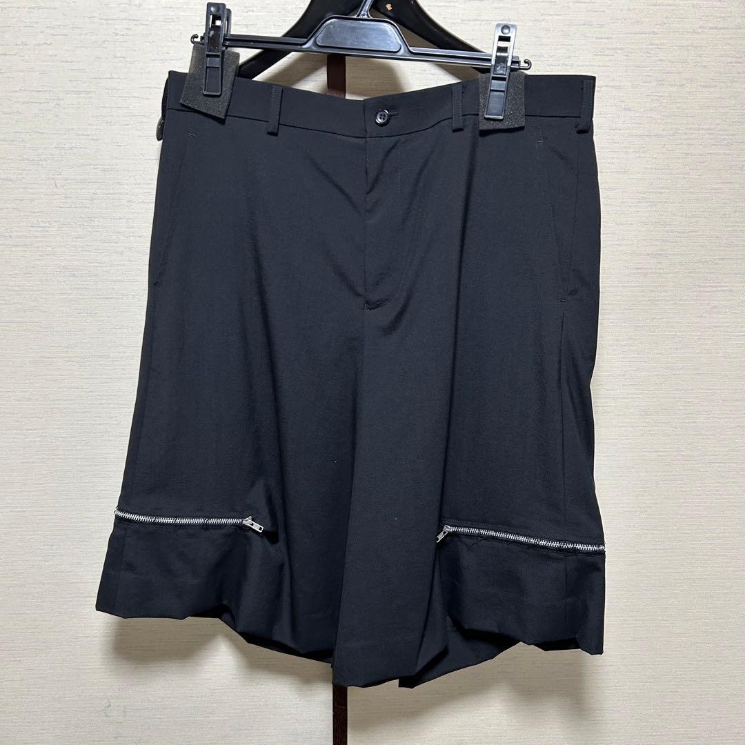 BLACKCOMMEdesGARCONSサイドジップ付ハーフパンツXL美中古
