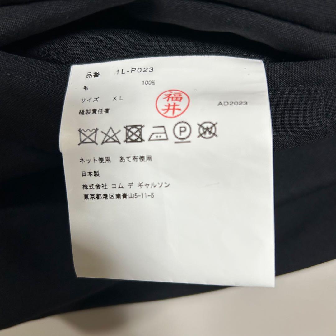 BLACKCOMMEdesGARCONSサイドジップ付ハーフパンツXL美中古