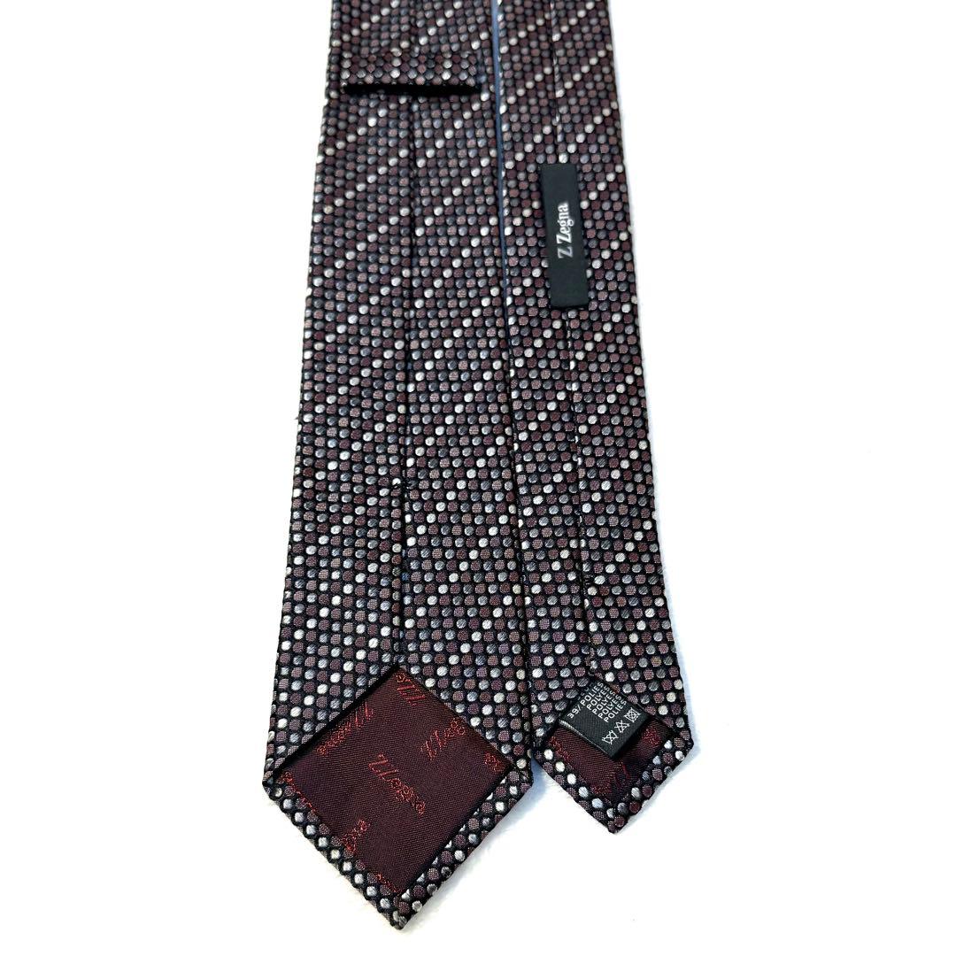 【限定価格】エルメネジルドゼニア　ナロータイ　ストライプ　ドット　レジメンタル