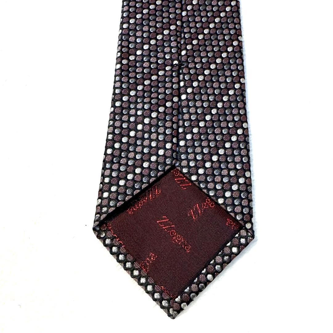 【限定価格】エルメネジルドゼニア　ナロータイ　ストライプ　ドット　レジメンタル