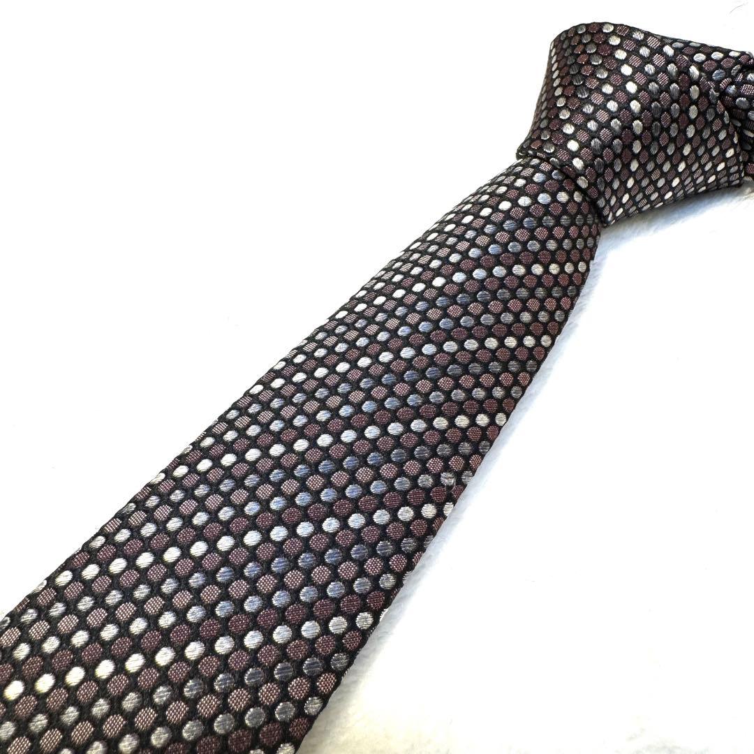 【限定価格】エルメネジルドゼニア　ナロータイ　ストライプ　ドット　レジメンタル