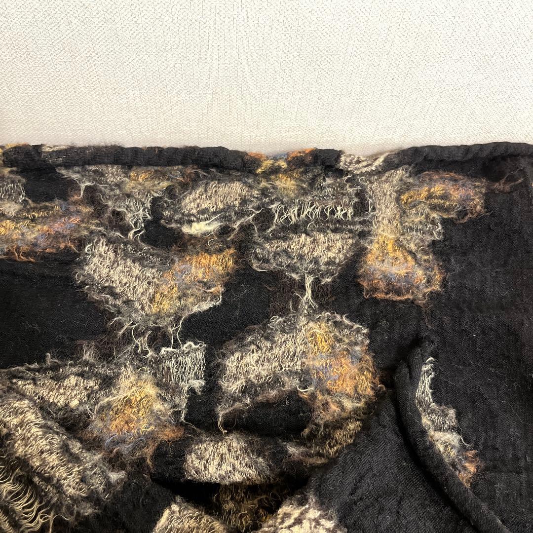 クリーニング済★キャピタル　KAPITAL 縮絨マフラー　バタフライ　幅40㌢