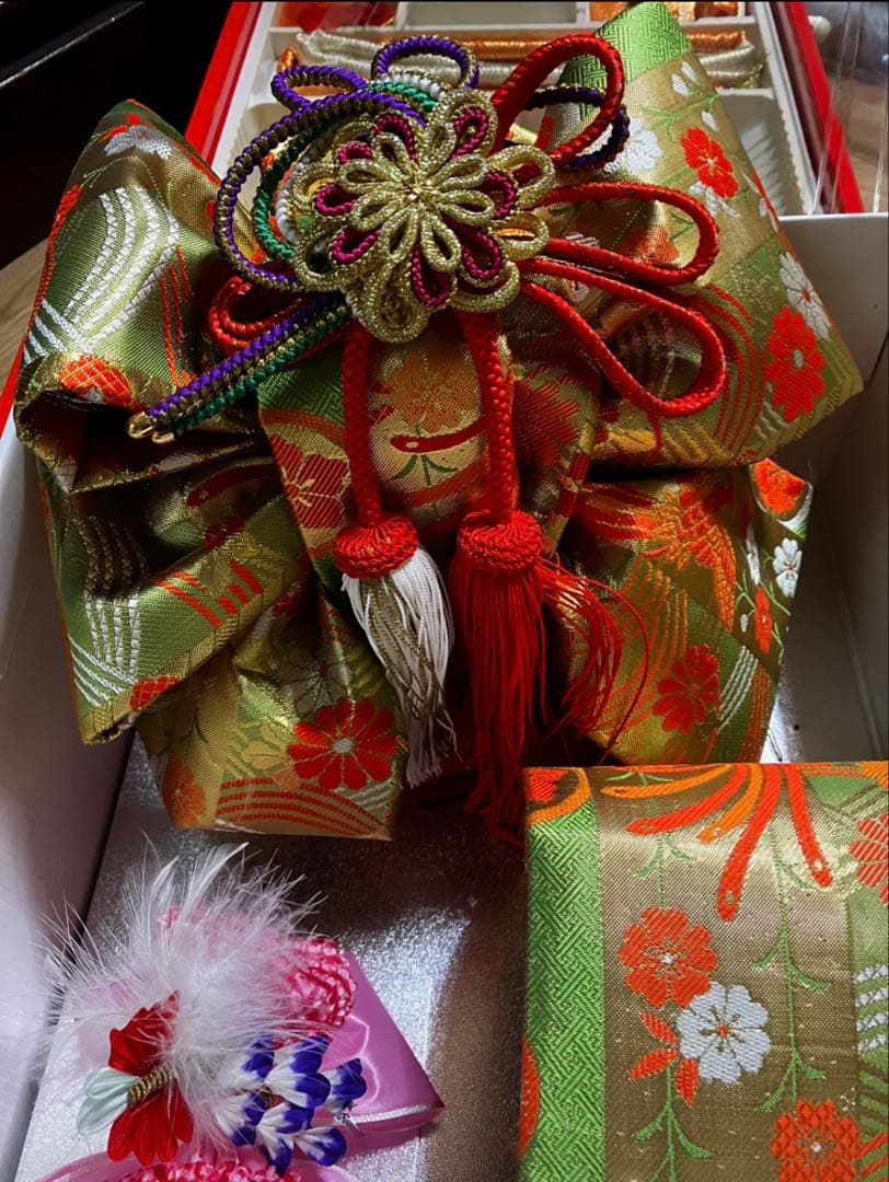 七五三　帯、小物　はこせこセット　箱付き