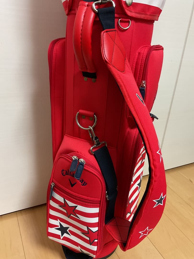 美品　キャロウェイ　キャディバッグ　レディース　赤