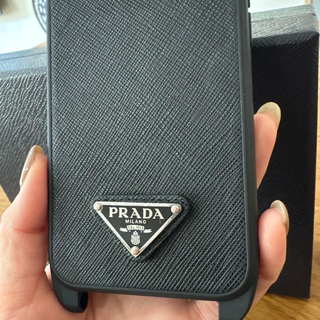 PRADA iPhone14用ケース ブラック