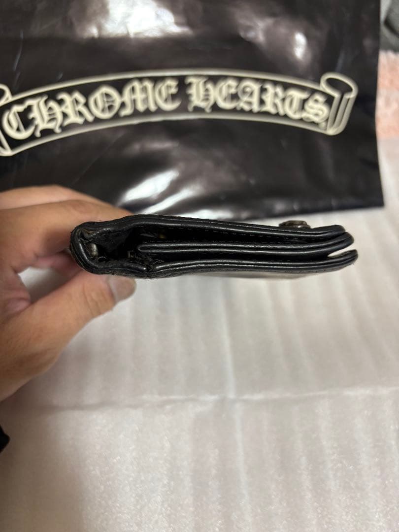 【確実正規品】クロムハーツ2zip フローラルボタン　ウォレット　財布　レザー
