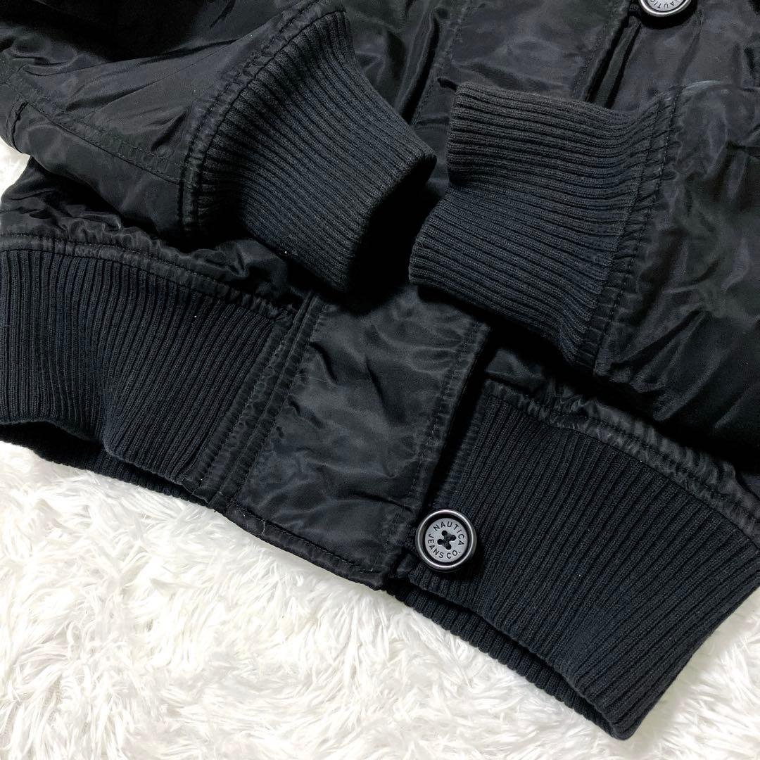 ジャケット・アウター NAUTICA N-2B N2B black flight bomber jkt