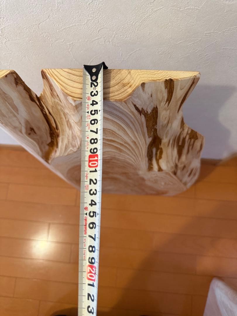 天然杉一枚板ローテーブル蜜蝋ワックス仕上げ‼️