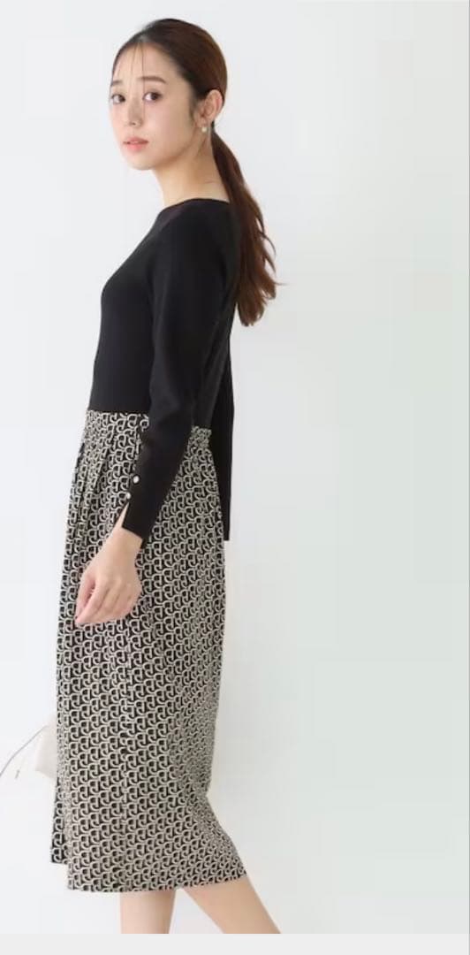 専用 柄スカート ワンピース COUP DE CHANCE クードシャンス