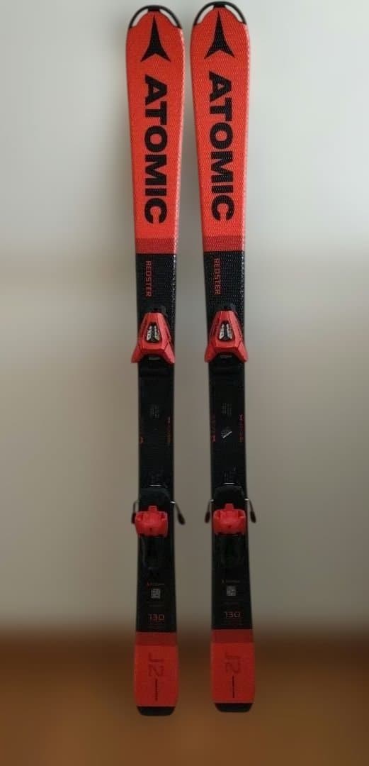 ATOMIC スキー板 赤 ブラック　130センチ redstar
