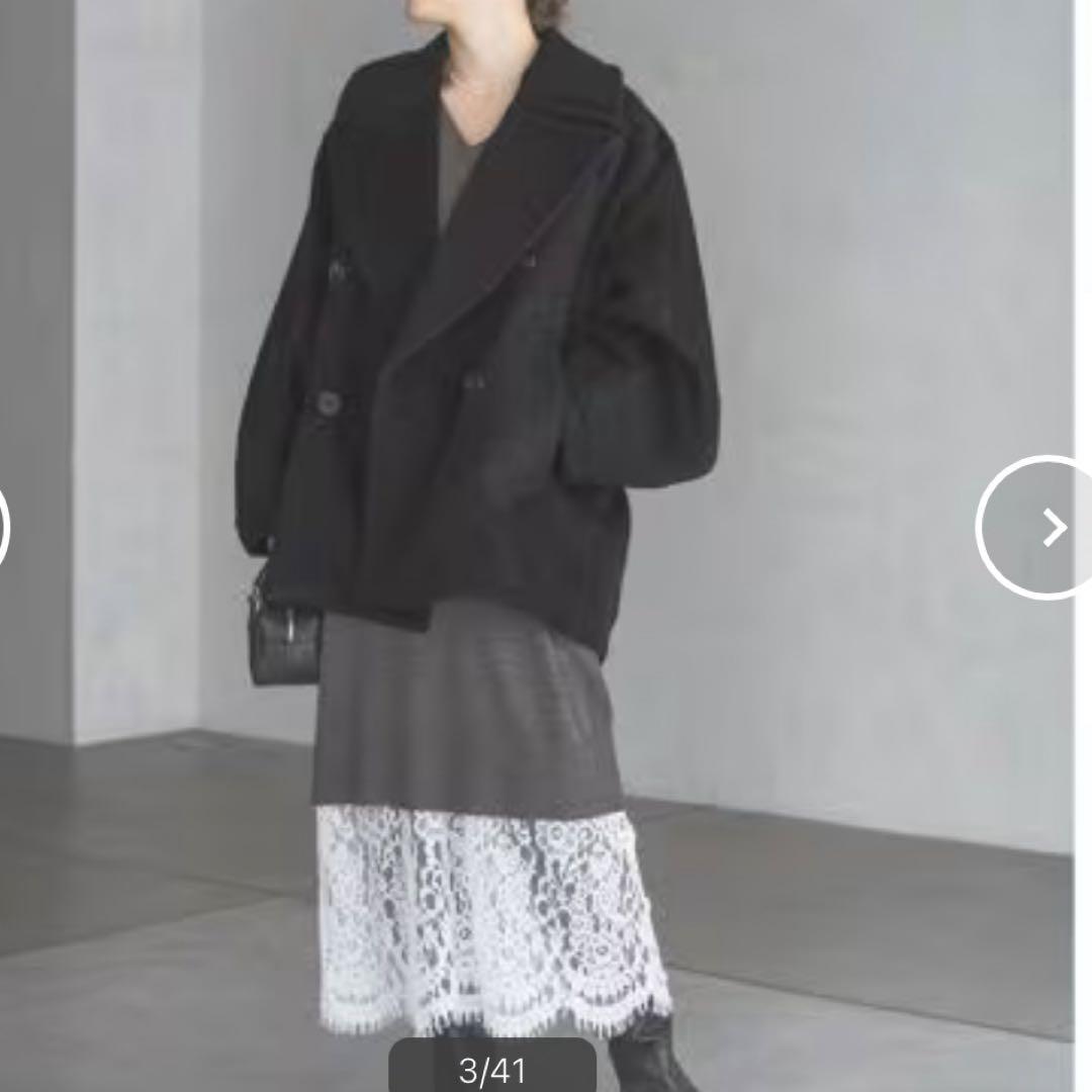 えん IENA イエナ モヘヤミックスシャギー ショートコート