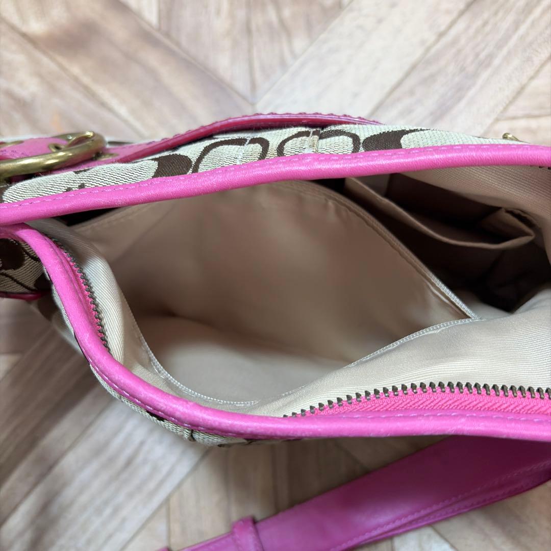 みーゆーCOACH コーチ ショルダーバッグ シグネチャー F07077